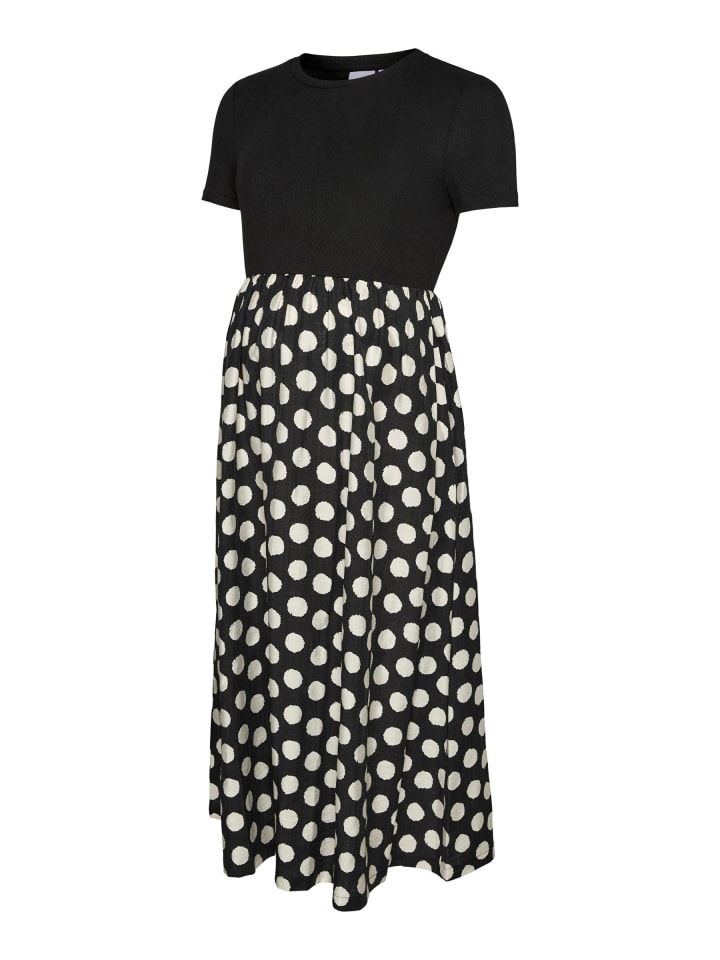 Платье до колена mama licious, черный 
Платье до колена mama licious, черный