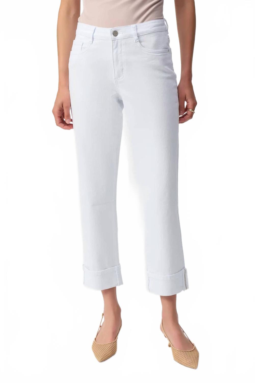 Укороченные джинсы Slim Fit с декорированным подолом белого цвета Joseph Ribkoff
Укороченные джинсы Slim Fit с декорированным подолом белого цвета Joseph Ribkoff