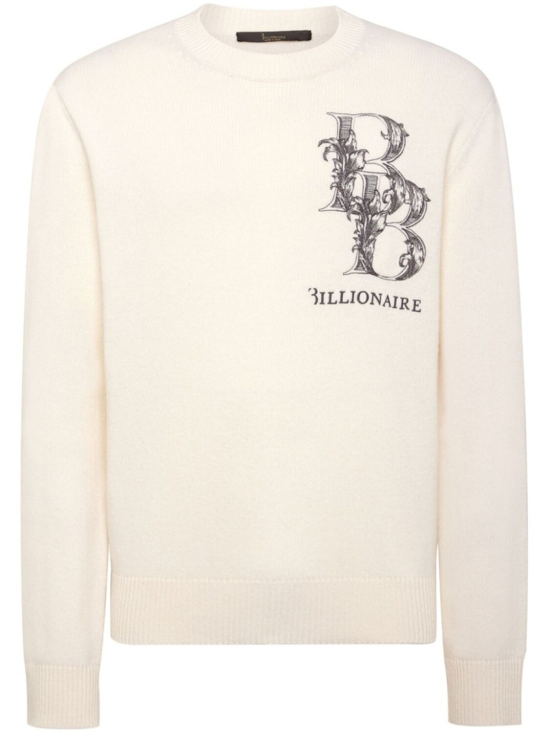 Джемпер с монограммой Billionaire, белый
Джемпер с монограммой Billionaire, белый