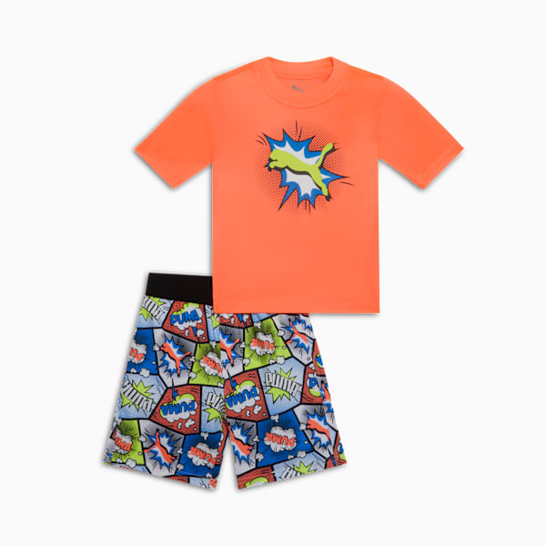 Детский рашгард и плавки из двух частей Swim Puma, оранжевый
Детский рашгард и плавки из двух частей Swim Puma, оранжевый