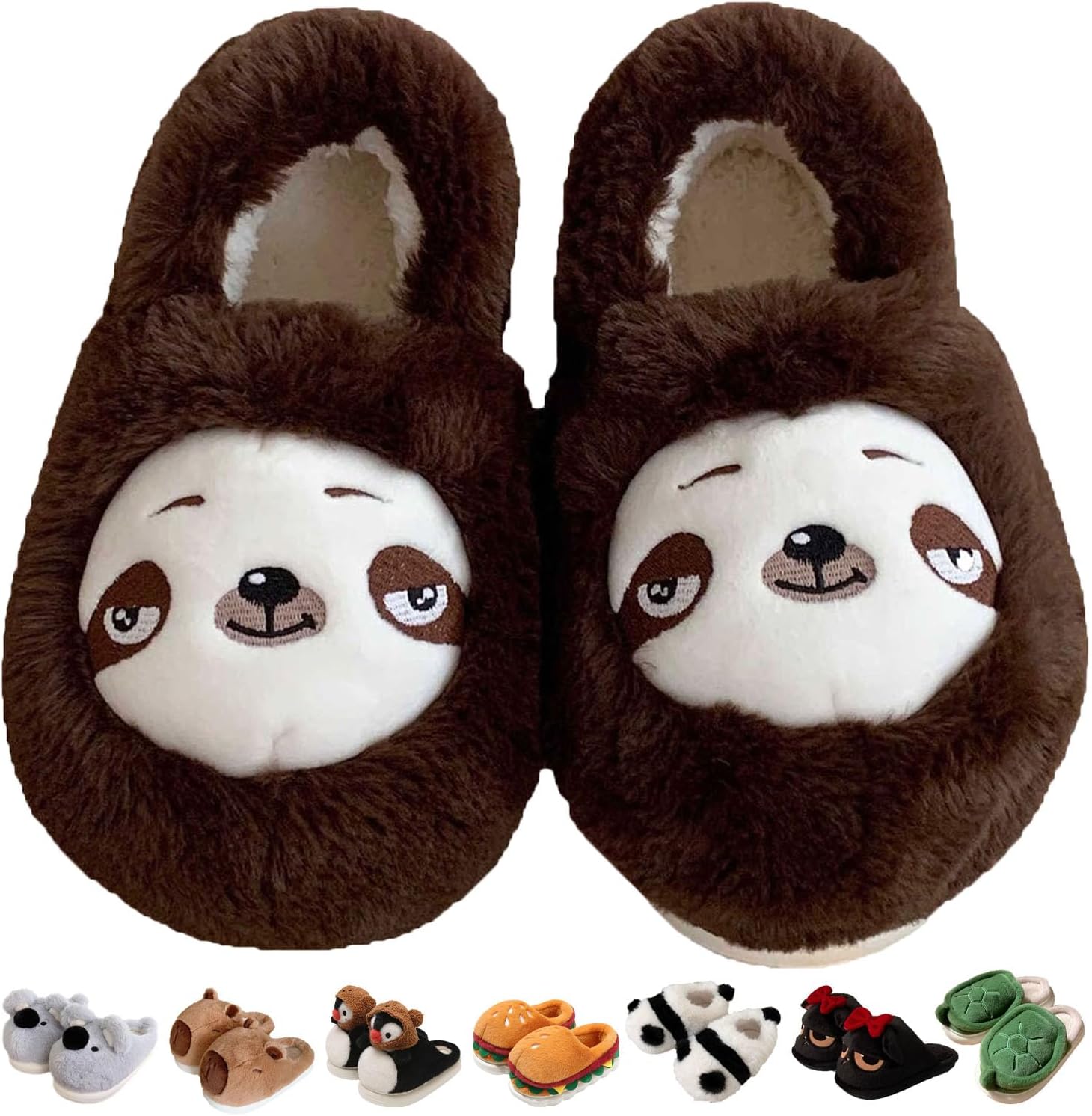 Тапочки Jfxgjuv Koala, милые плюшевые тапочки в виде животных для женщин и мужчин: носорог, енот, ленивец, пингвин, панда, кот. Мягкие тапочки с эффектом памяти, теплые и пушистые для зимы, для дома и улицы, Brown Sloth
Тапочки Jfxgjuv Koala, милые плюшевые тапочки в виде животных для женщин и мужчин: носорог, енот, ленивец, пингвин, панда, кот. Мягкие тапочки с эффектом памяти, теплые и пушистые для зимы, для дома и улицы, Brown Sloth