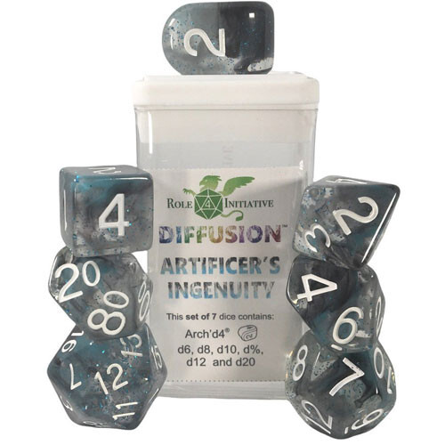 Аксессуары Role 4 Initiative R4I Dice w/ Arch'd4: Diffusion - Artificer's Ingenuity w/ White (7)
Аксессуары Role 4 Initiative R4I Dice w/ Arch'd4: Diffusion - Artificer's Ingenuity w/ White (7)