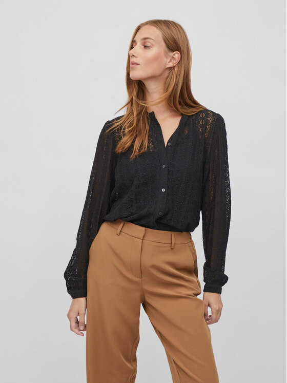 Блуза стандартного кроя Vila, черный 
Блуза стандартного кроя Vila, черный