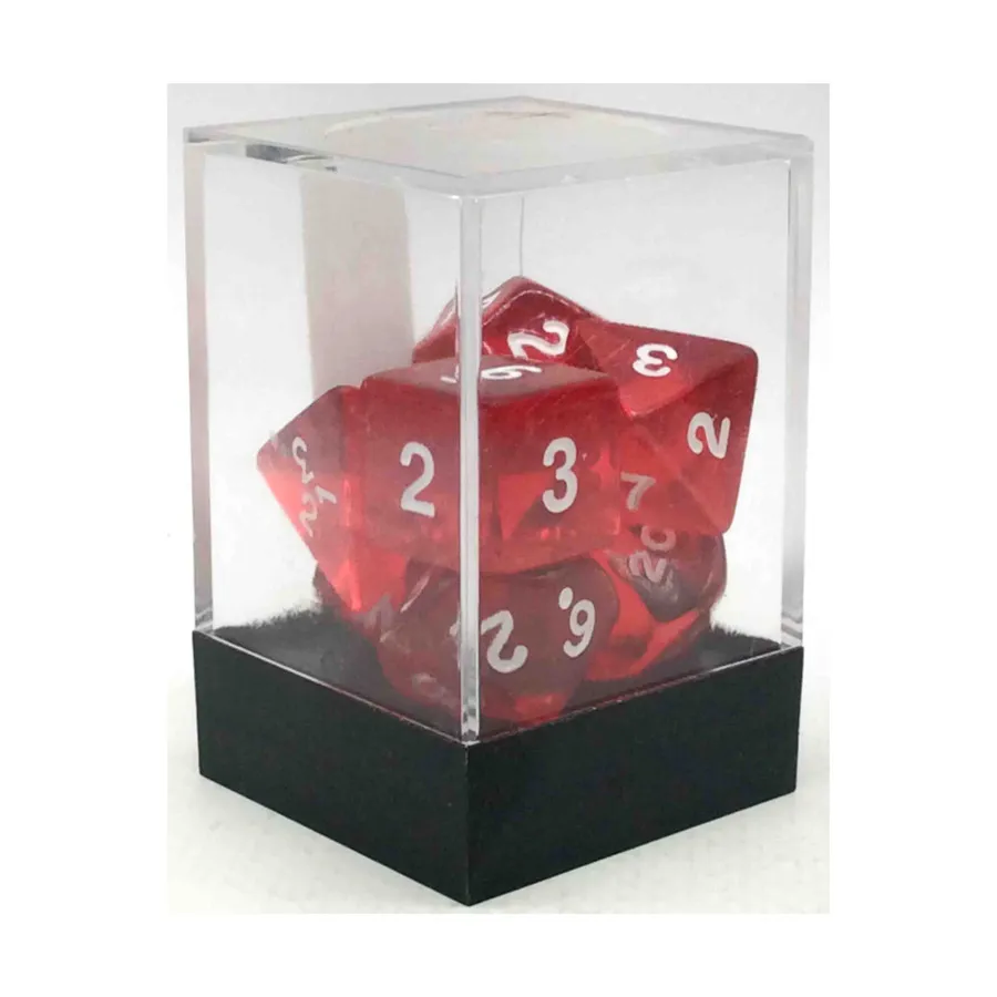 Полиэфирный комплект Красный с белым (7), Dice - Transparent (Koplow)
Полиэфирный комплект Красный с белым (7), Dice - Transparent (Koplow)