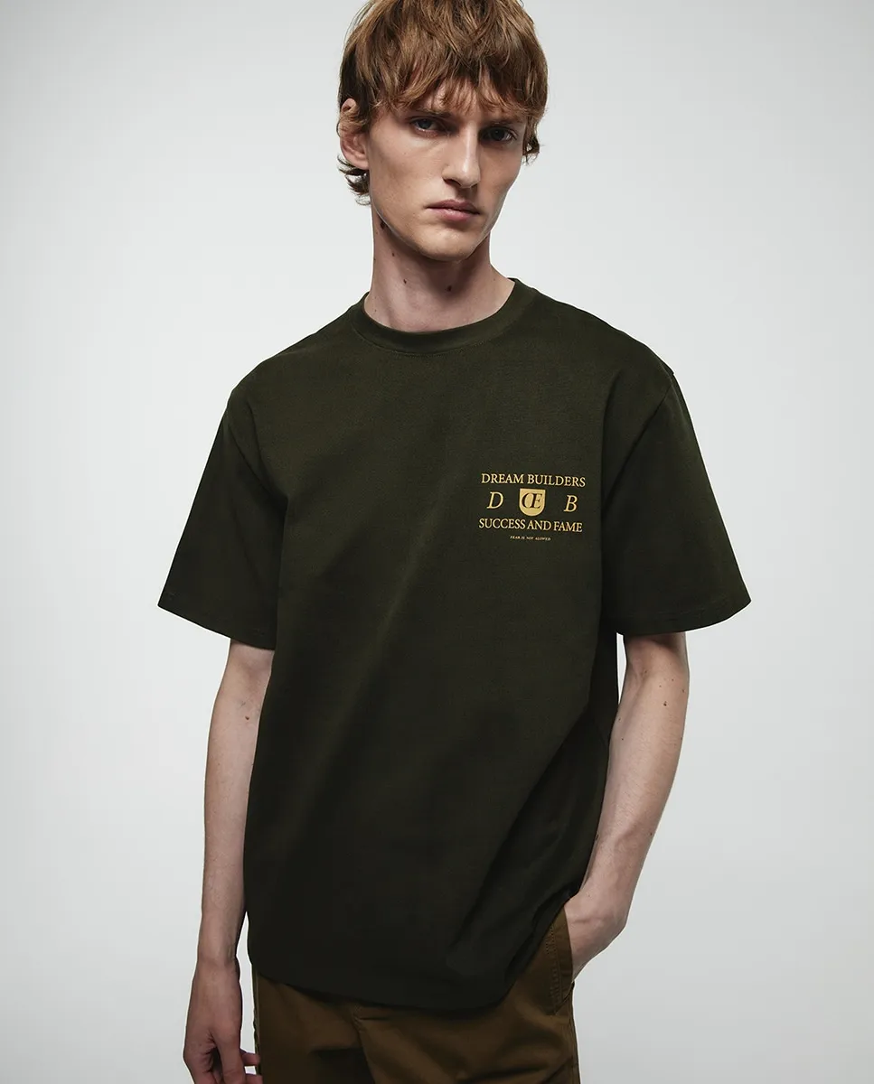 Футболка с текстом Sfera, темно-зеленый
Футболка с текстом Sfera, темно-зеленый