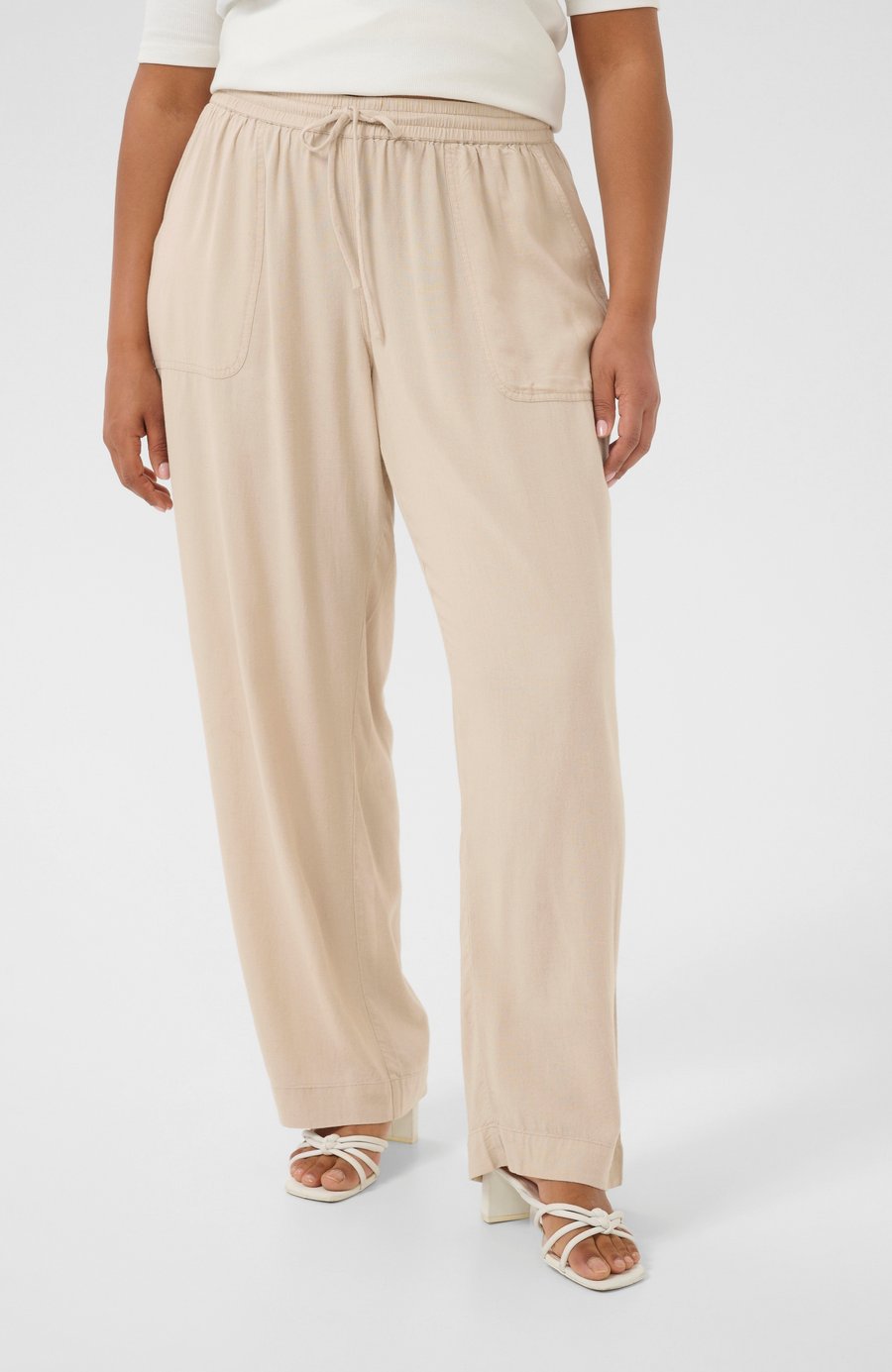 Брюки Kaffe Curve KCMILLE, Feather Gray/Sand
Брюки Kaffe Curve KCMILLE, Feather Gray/Sand