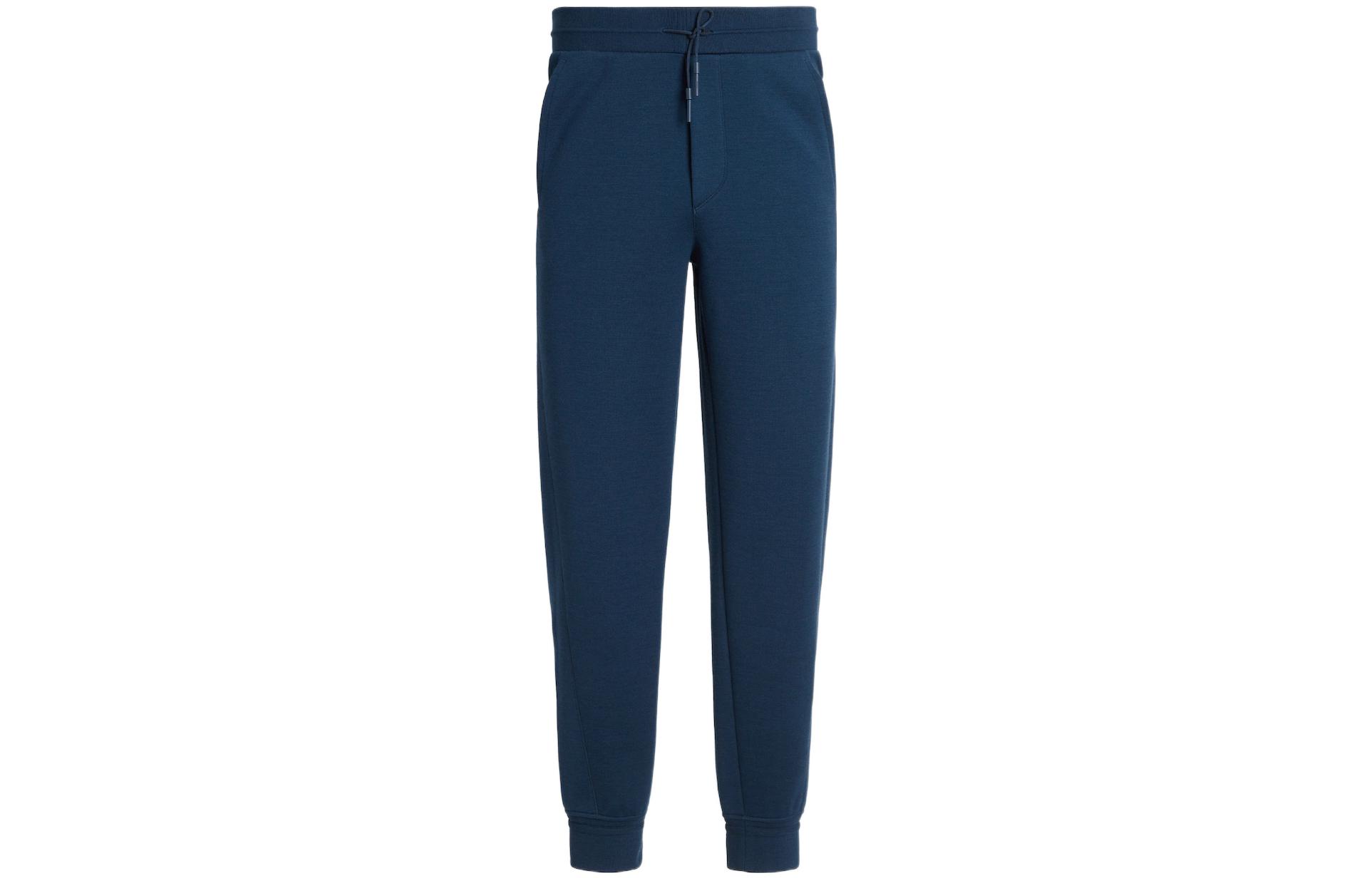 Zzegna Вязаные спортивные штаны мужские Midnight Blue с умеренными манжетами
Zzegna Вязаные спортивные штаны мужские Midnight Blue с умеренными манжетами