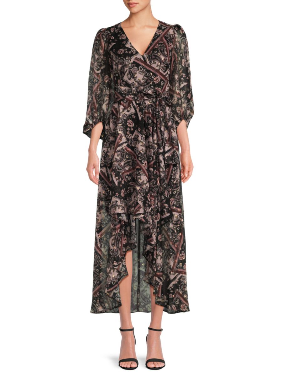 Платье миди Eliza High Low с принтом из шифона Eliza J, черный мульти
Платье миди Eliza High Low с принтом из шифона Eliza J, черный мульти