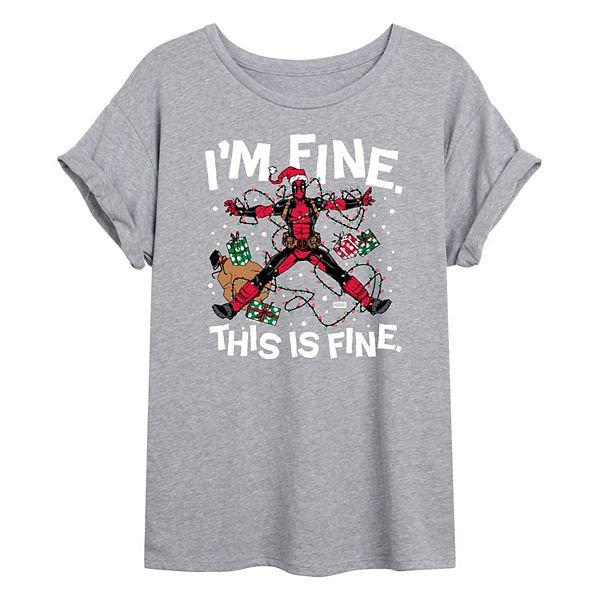 Футболка Juniors' Deadpool I'm Fine This Is Fine oversized Marvel
Футболка Juniors' Deadpool I'm Fine This Is Fine oversized Marvel