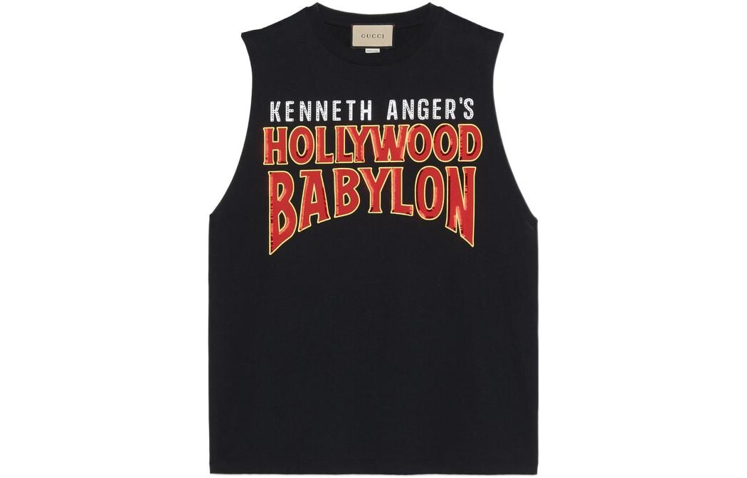 Майка женская Gucci Hollywood Babylon, черный 
Майка женская Gucci Hollywood Babylon, черный
