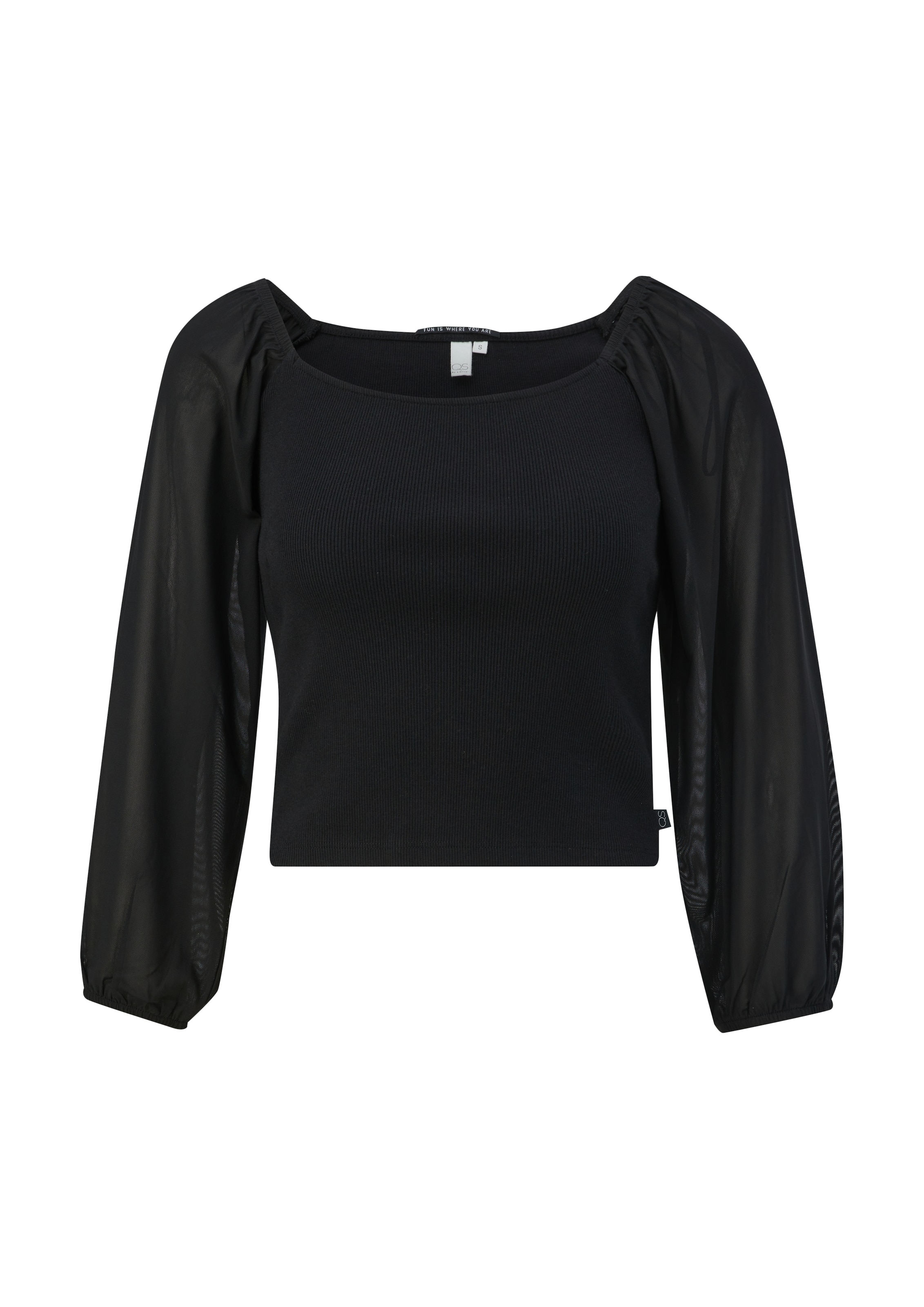 QS Лонгслив в черном цвете
QS Лонгслив в черном цвете