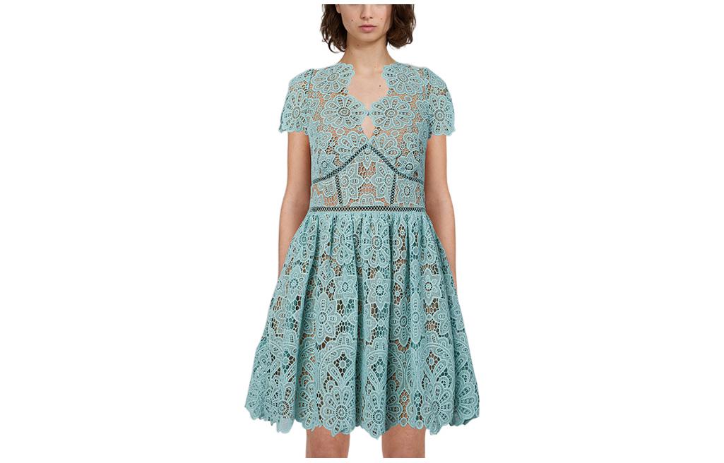 Self-Portrait Короткое платье с короткими рукавами Женщины Тумано-голубой
Self-Portrait Короткое платье с короткими рукавами Женщины Тумано-голубой