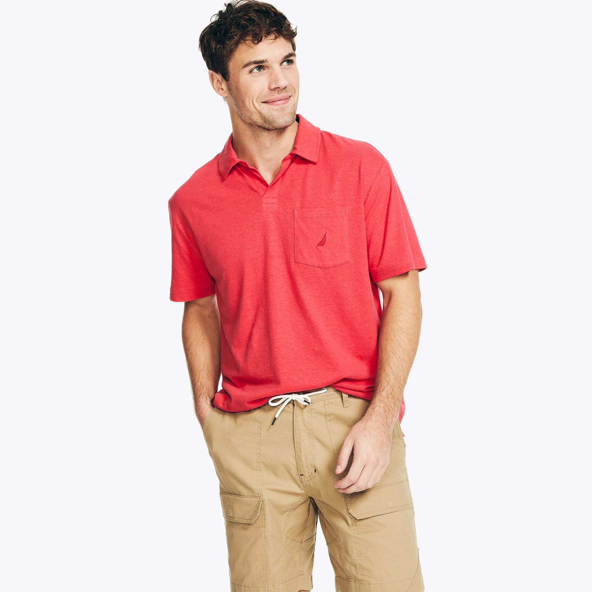 Мужская рубашка-поло Nautica Classic Fit Sustainably Crafted, цвет rococco red 18-1652
Мужская рубашка-поло Nautica Classic Fit Sustainably Crafted, цвет rococco red 18-1652