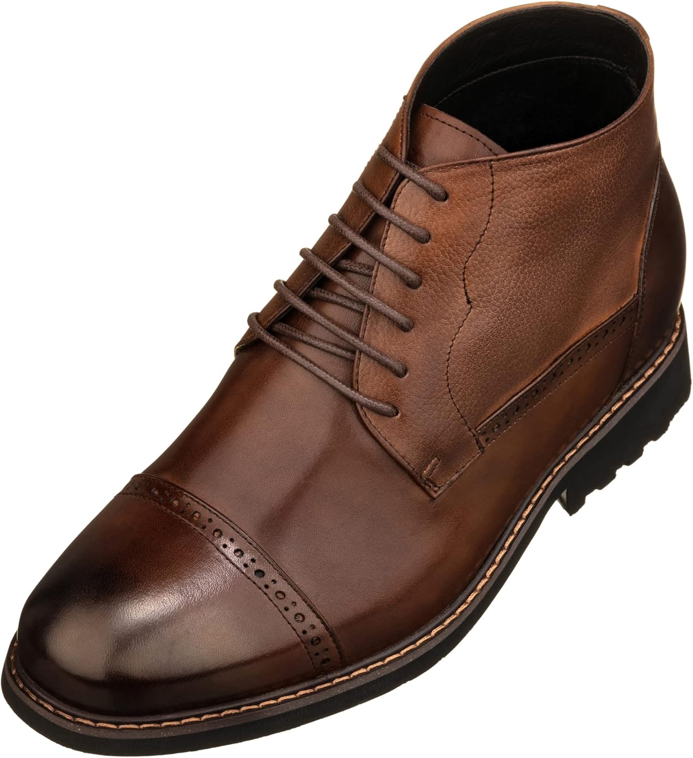 Мужские невидимые ботинки-поднятые CALTO - черные кожаные ботинки с шнуровкой и носком с крышкой, с внутренним искусственным мехом - увеличивают рост на 8 см - Y41083 - размер 12 D(M) США
Мужские невидимые ботинки-поднятые CALTO - черные кожаные ботинки с шнуровкой и носком с крышкой, с внутренним искусственным мехом - увеличивают рост на 8 см - Y41083 - размер 12 D(M) США