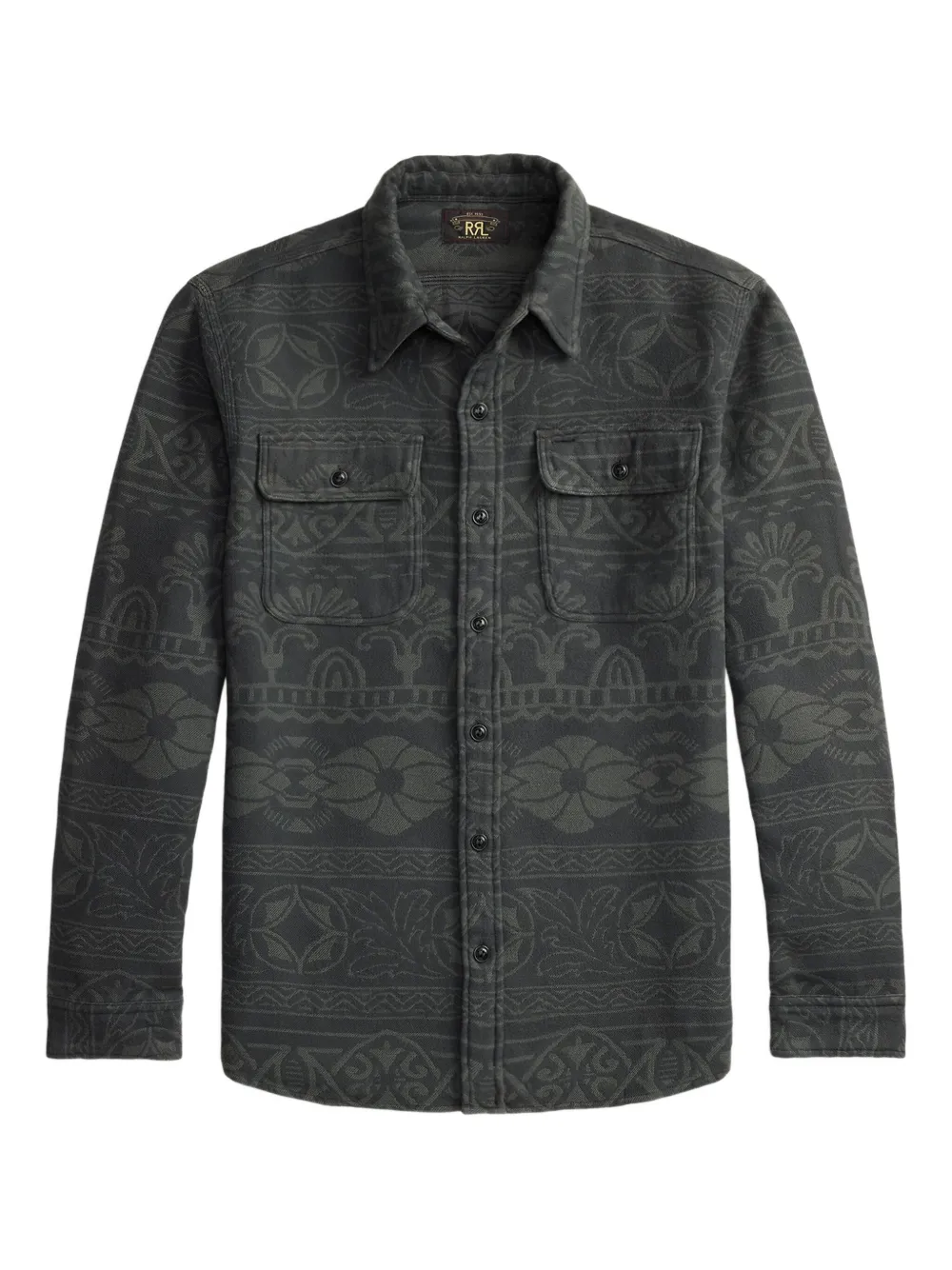 Рубашка с абстрактным узором Ralph Lauren RRL, серый
Рубашка с абстрактным узором Ralph Lauren RRL, серый
