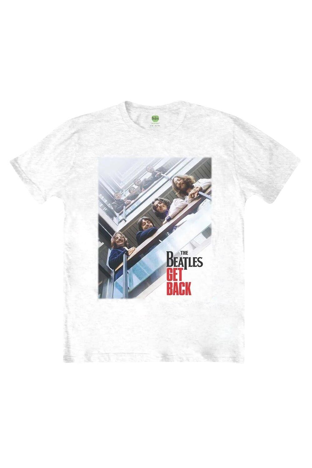 Хлопковая футболка с плакатом Get Back The Beatles, белый
Хлопковая футболка с плакатом Get Back The Beatles, белый