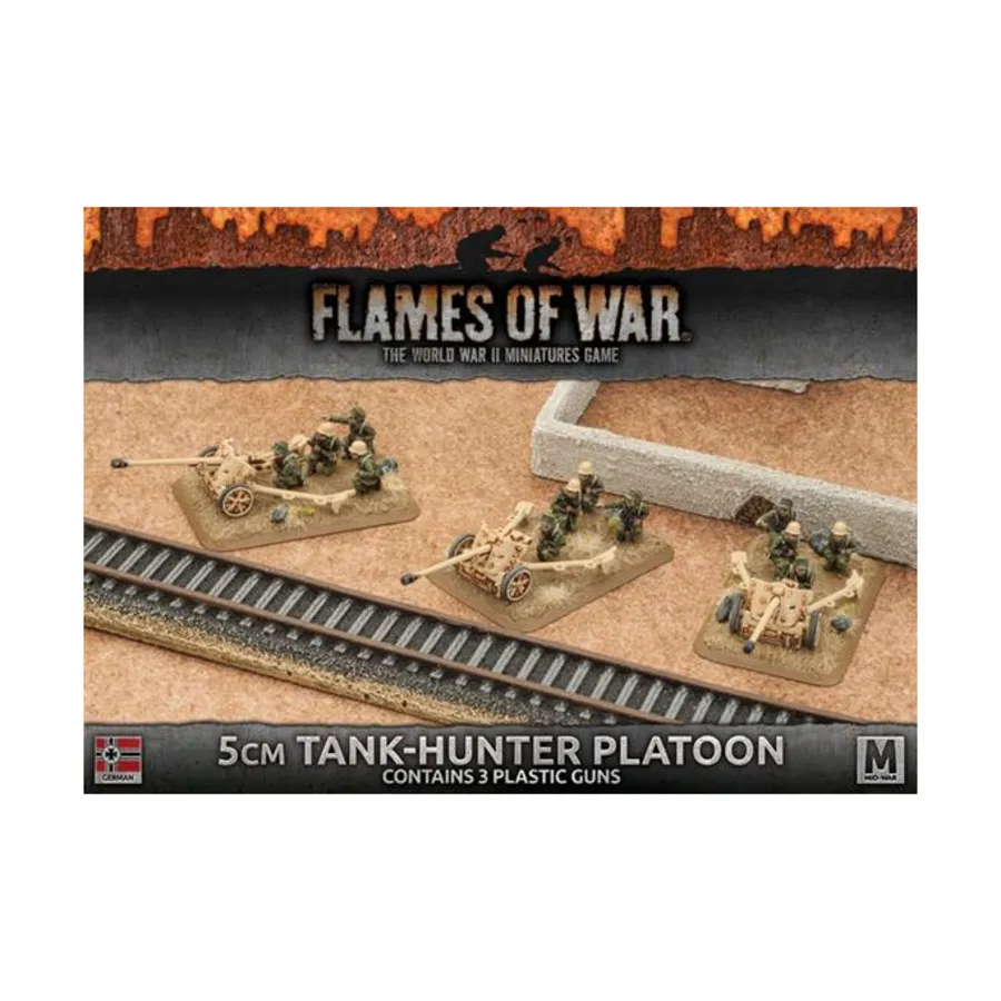 Взвод охотников за танками 5 см (пластик), Flames of War - WWII - German - Artillery, AA, AT & AFV's (4th Edition)
Взвод охотников за танками 5 см (пластик), Flames of War - WWII - German - Artillery, AA, AT & AFV's (4th Edition)