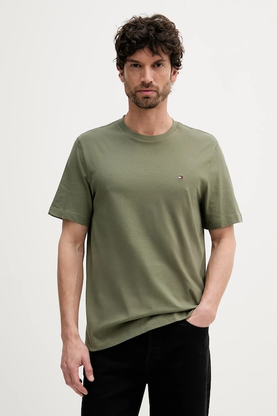 Хлопковая футболка Tommy Hilfiger, зеленый
Хлопковая футболка Tommy Hilfiger, зеленый