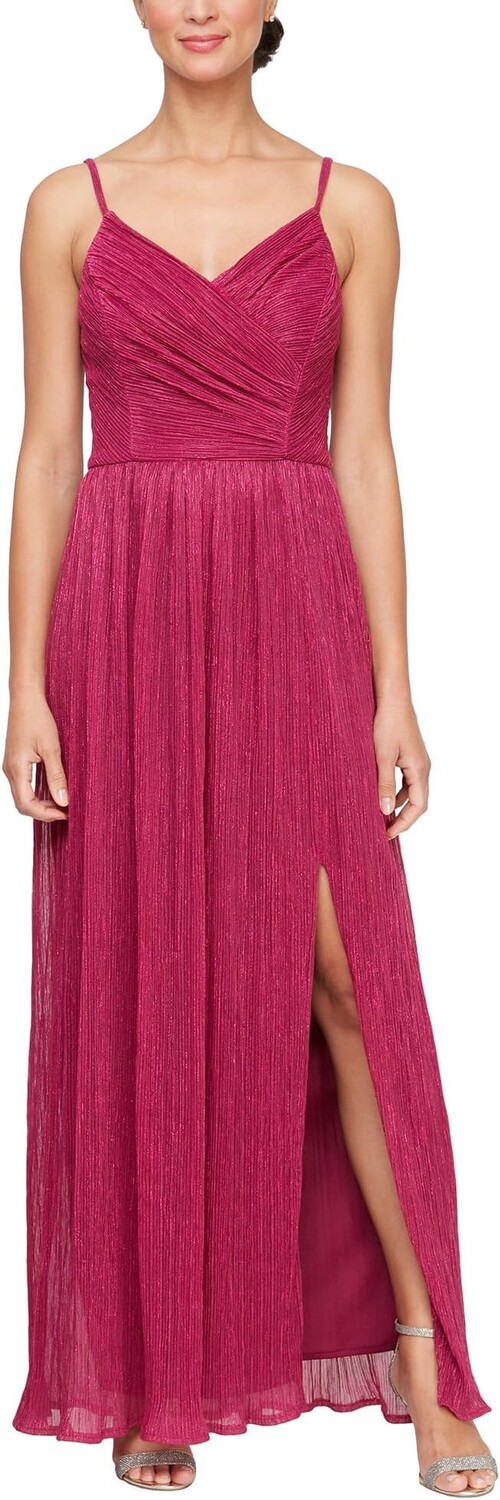 Платье Alex Evenings Long Metallic Knit Dress with Surplice Neckline and Front Leg Slit, цвет Fuchsia
Платье Alex Evenings Long Metallic Knit Dress with Surplice Neckline and Front Leg Slit, цвет Fuchsia