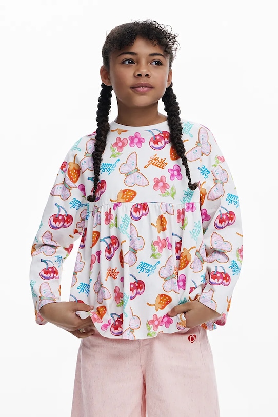 Детская хлопковая кофта с длинным рукавом Desigual, белый
Детская хлопковая кофта с длинным рукавом Desigual, белый