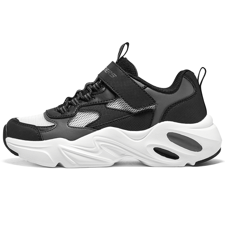 Низкие детские повседневные кроссовки Black Gray Skechers
Низкие детские повседневные кроссовки Black Gray Skechers