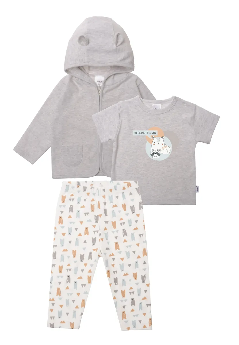 Пакет начального снаряжения Liliput "Набор начального снаряжения медведя из трех предметов", с большим принтом медведя, серый
Пакет начального снаряжения Liliput "Набор начального снаряжения медведя из трех предметов", с большим принтом медведя, серый