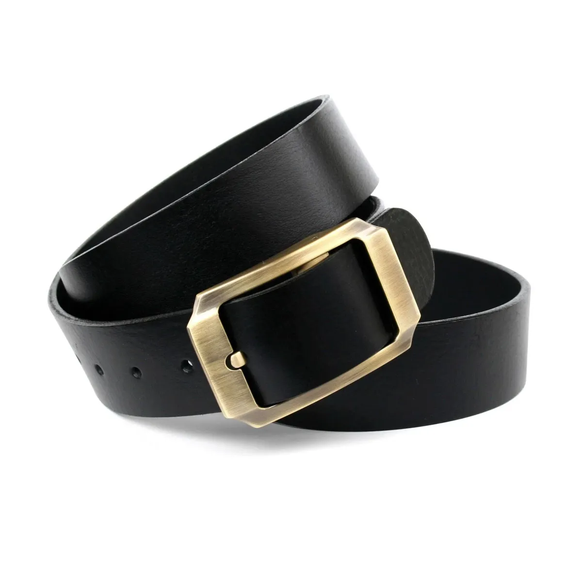 Кожаный ремень Anthoni Crown с пряжкой золотого цвета, черный
Кожаный ремень Anthoni Crown с пряжкой золотого цвета, черный