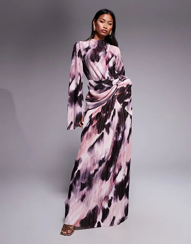 Платье макси ASOS DESIGN с плиссированной драпировкой и длинными рукавами, с пастельным размытым принтом
Платье макси ASOS DESIGN с плиссированной драпировкой и длинными рукавами, с пастельным размытым принтом