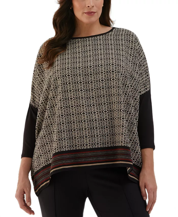 Трикотажный топ с медальонным принтом и рукавами 3/4 больших размеров ELLA Rafaella, черный
Трикотажный топ с медальонным принтом и рукавами 3/4 больших размеров ELLA Rafaella, черный