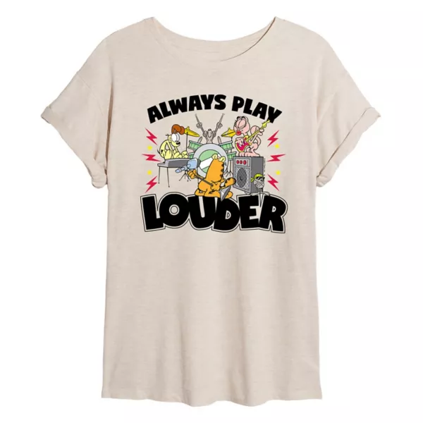 Гарфилд из Юниоров всегда играет громче, большая футболка Licensed Character, бежевый
Гарфилд из Юниоров всегда играет громче, большая футболка Licensed Character, бежевый
