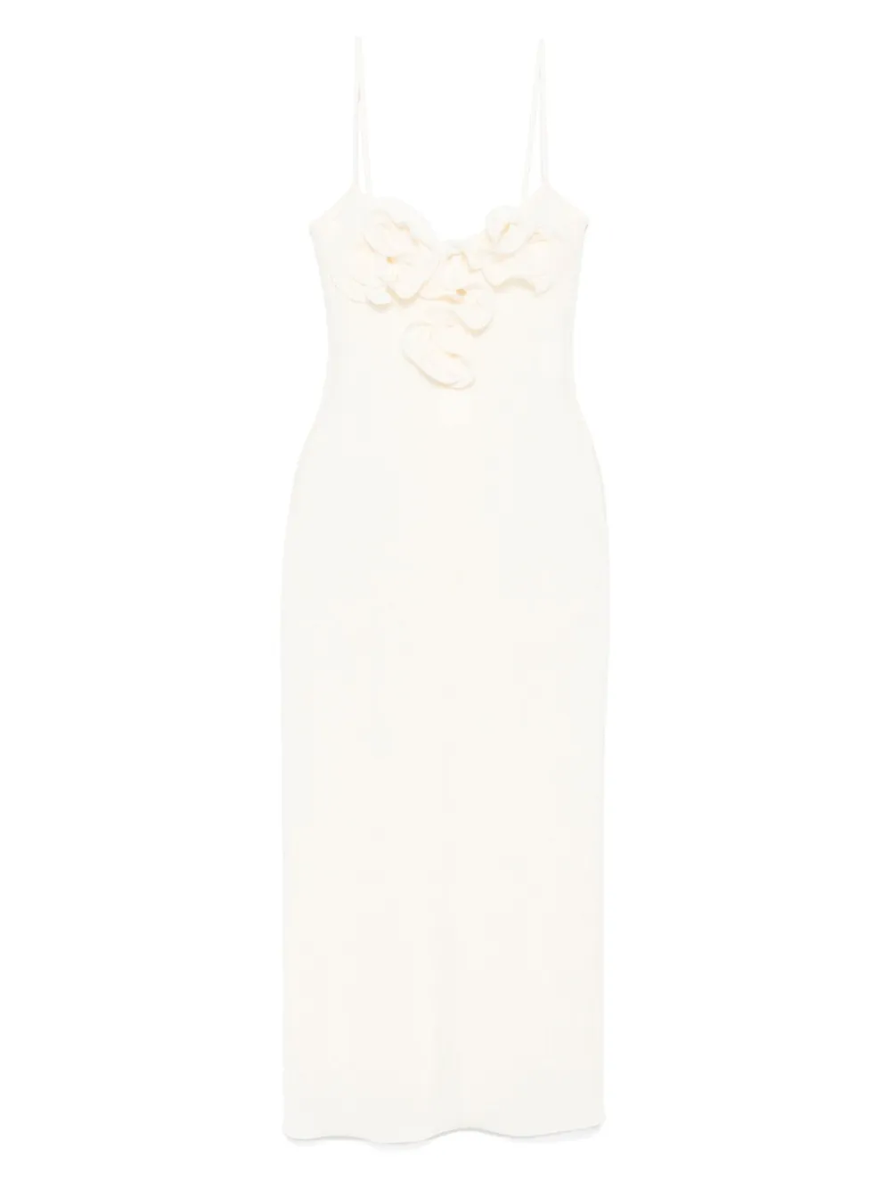 Платье миди с цветочной аппликацией Magda Butrym, нейтральный
Платье миди с цветочной аппликацией Magda Butrym, нейтральный