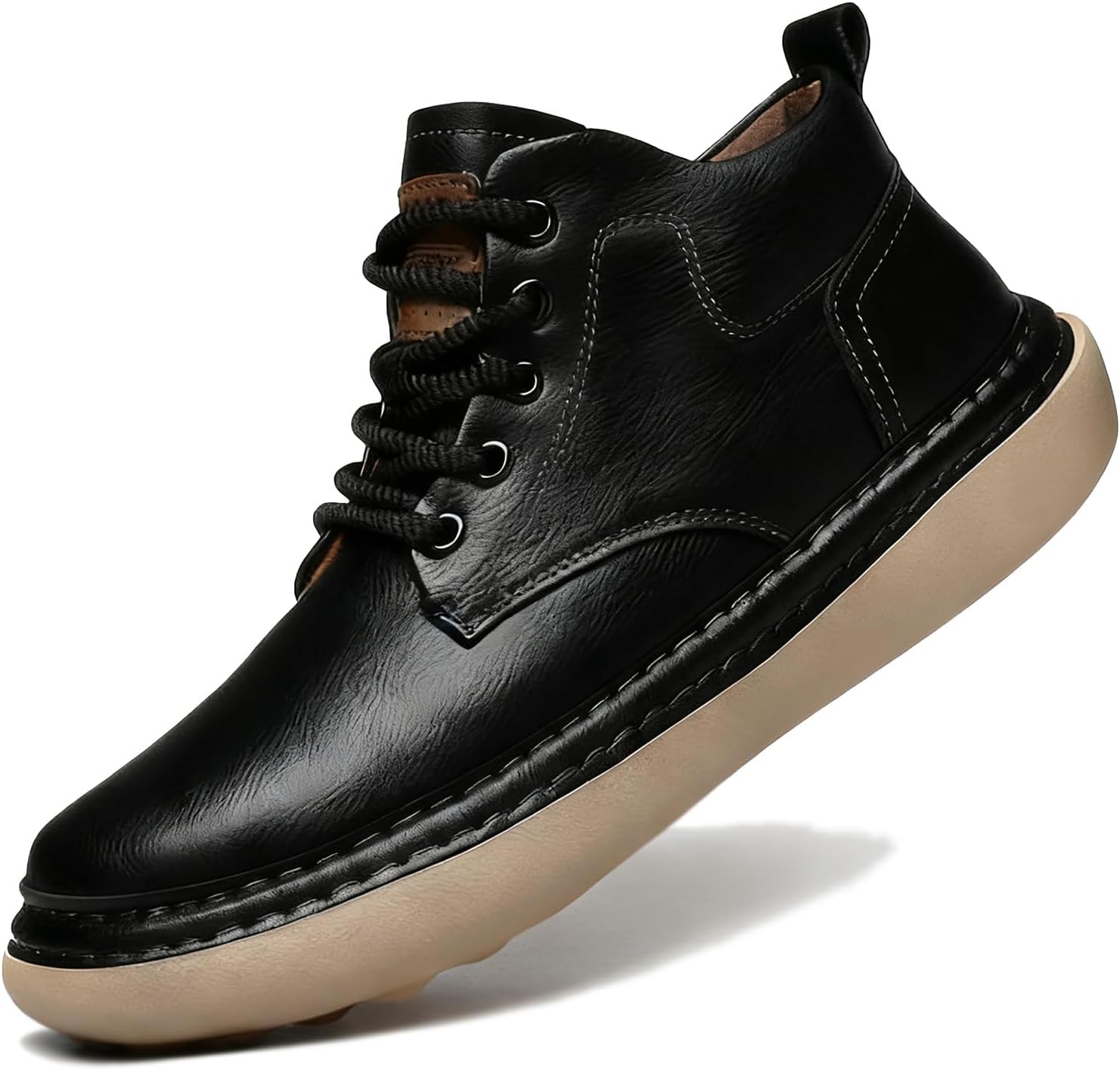 Мужские повседневные чукка-бутсы на щиколотку, кожаные, с шнуровкой, с амортизирующей подошвой, платформой, удобные, противоскользящие, чукка-бутсы, средний верх, для ходьбы и вождения Oxngdmdm, черный
Мужские повседневные чукка-бутсы на щиколотку, кожаные, с шнуровкой, с амортизирующей подошвой, платформой, удобные, противоскользящие, чукка-бутсы, средний верх, для ходьбы и вождения Oxngdmdm, черный