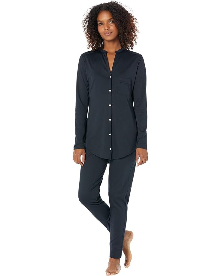 Пижама Hanro Pure Essence Long Sleeve, черный 
Пижама Hanro Pure Essence Long Sleeve, черный