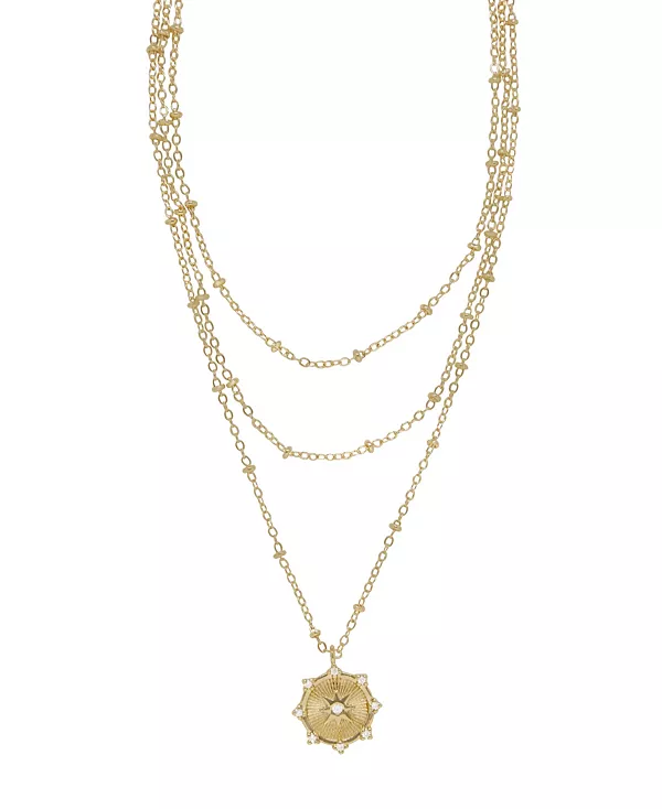 Многослойное женское ожерелье-сувенир «Компас» Ettika, gold
Многослойное женское ожерелье-сувенир «Компас» Ettika, gold
