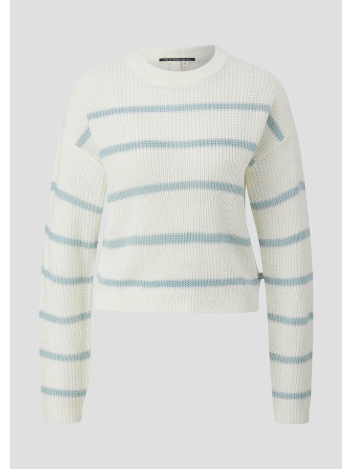 Вязаный свитер цвета 61G0_светло-бирюзовый QS
Вязаный свитер цвета 61G0_светло-бирюзовый QS