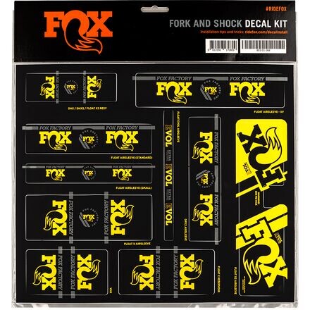 Комплект наклеек для вилки и амортизатора Heritage FOX Racing Shox, желтый
Комплект наклеек для вилки и амортизатора Heritage FOX Racing Shox, желтый