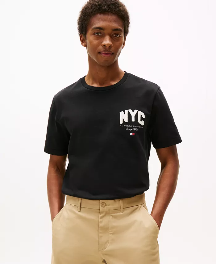 Мужская футболка с вышивкой NYC Logo Tommy Hilfiger, черный
Мужская футболка с вышивкой NYC Logo Tommy Hilfiger, черный