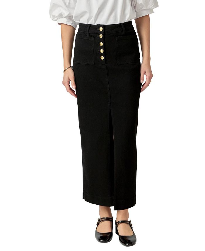 Женская джинсовая макси-юбка English Factory, черный
Женская джинсовая макси-юбка English Factory, черный