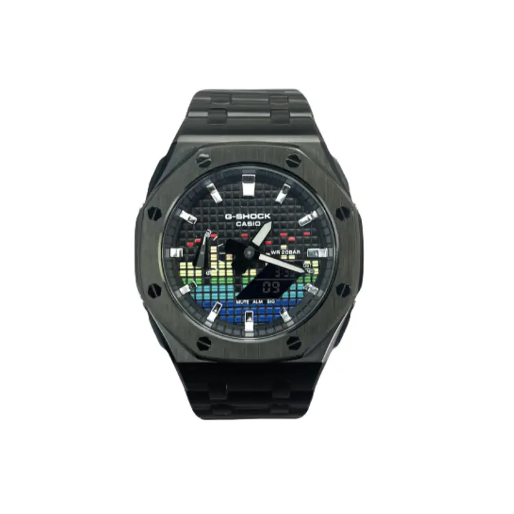 CASIO Часы GA2100 Retrofit Series с кварцевым механизмом, браслет из нержавеющей стали, унисекс, черный циферблат
CASIO Часы GA2100 Retrofit Series с кварцевым механизмом, браслет из нержавеющей стали, унисекс, черный циферблат