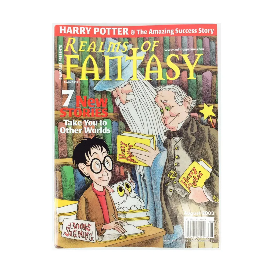 Журнал 2003 August "7 New Stories Take You to Other Worlds", Realms of Fantasy Magazine
Журнал 2003 August "7 New Stories Take You to Other Worlds", Realms of Fantasy Magazine