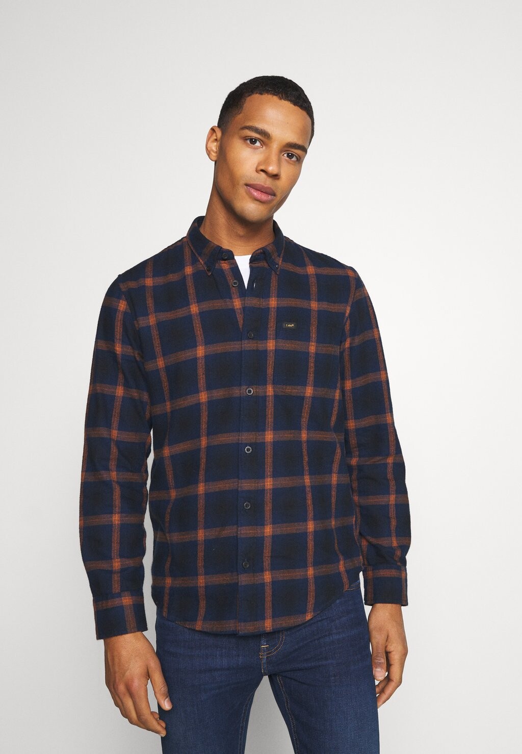 Рубашка Button Down Lee, цвет navy 
Рубашка Button Down Lee, цвет navy