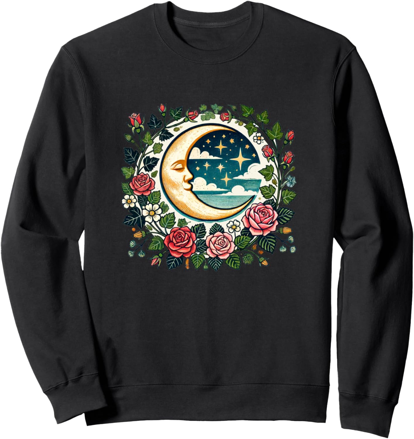 Иллюстрация розы в форме полумесяца, толстовка Moonchild Cat Snugg, черный
Иллюстрация розы в форме полумесяца, толстовка Moonchild Cat Snugg, черный