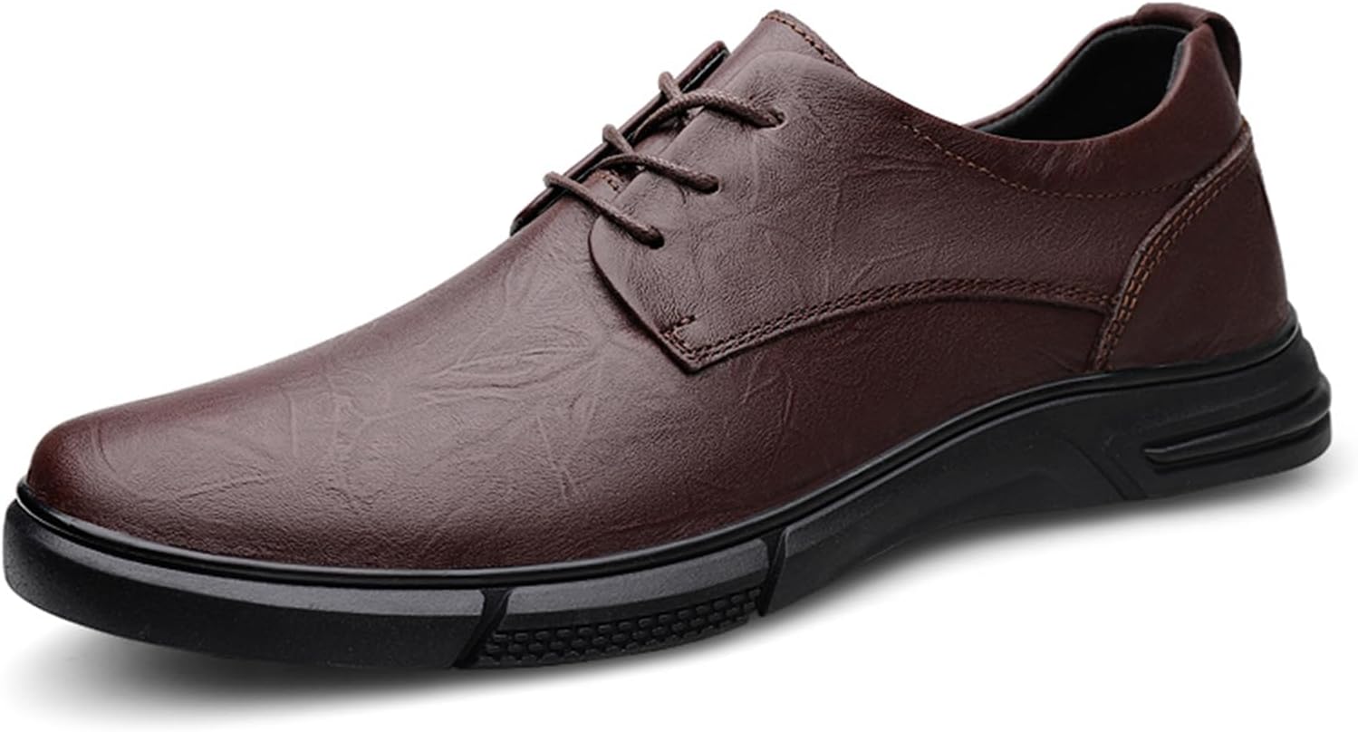 Мужские оксфорды из натуральной кожи на шнуровке, плоская подошва, для повседневной и деловой носки, дышащие, легкие, с мягкой противоскользящей подошвой, для прогулок, офиса, ежедневного ношения, официальных мероприятий и свадеб Houdbdol, корич...
Мужские оксфорды из натуральной кожи на шнуровке, плоская подошва, для повседневной и деловой носки, дышащие, легкие, с мягкой противоскользящей подошвой, для прогулок, офиса, ежедневного ношения, официальных мероприятий и свадеб Houdbdol, корич...