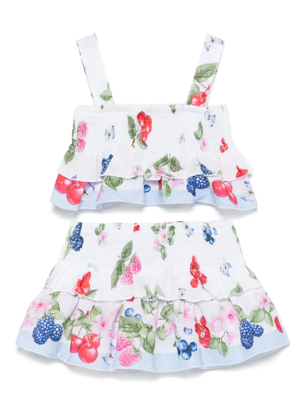 Комплект из топа и юбки с принтом Monnalisa, белый
Комплект из топа и юбки с принтом Monnalisa, белый