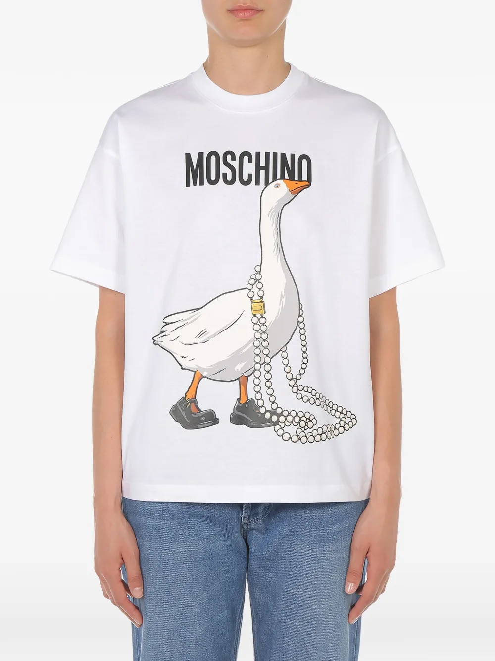 Футболка из джерси Moschino, белый
Футболка из джерси Moschino, белый