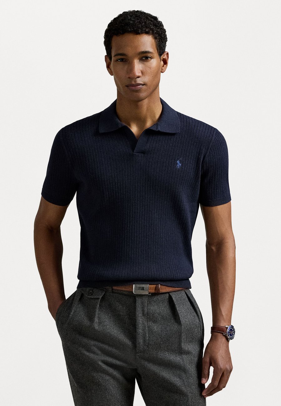 Поло Polo Ralph Lauren RIB-KNIT COTTON SHORT-SLEEVE SWEATER, Navy Heather/Dark Blue
Поло Polo Ralph Lauren RIB-KNIT COTTON SHORT-SLEEVE SWEATER, Navy Heather/Dark Blue