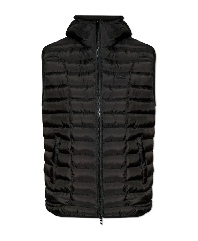 Жилет с капюшоном и висками Diesel, черный
Жилет с капюшоном и висками Diesel, черный