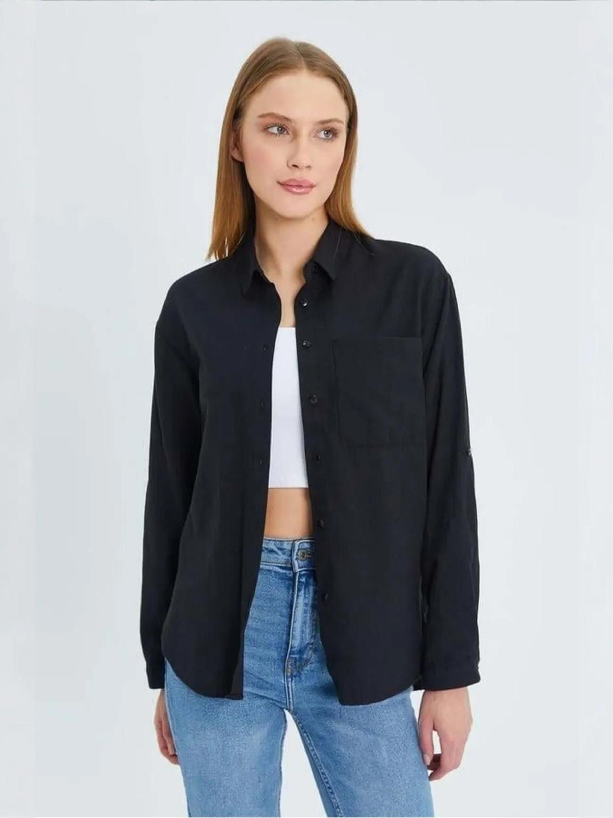 MixRay Рубашка в черном цвете
MixRay Рубашка в черном цвете