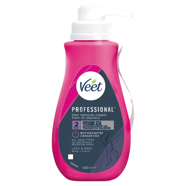 Крем для депиляции для всех типов кожи, 400 мл Veet Professional
Крем для депиляции для всех типов кожи, 400 мл Veet Professional