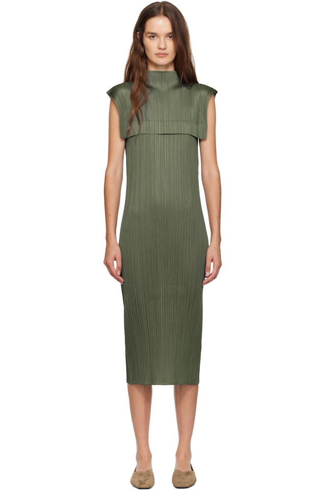Pleats Please Issey Miyake Зеленое июньское ежемесячное платье макси
Pleats Please Issey Miyake Зеленое июньское ежемесячное платье макси